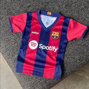 FC Barcelona Jersey Toddler Size 4